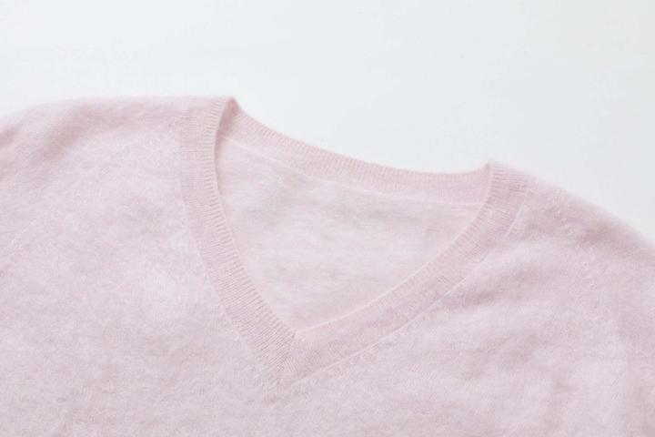 Produktbild Bellemere Pullover Brushed Silk Cashmere V-Neck Sweater (One Size)