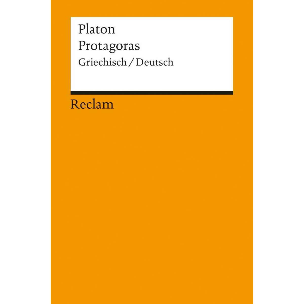 Protagoras, Fachbücher von Platon