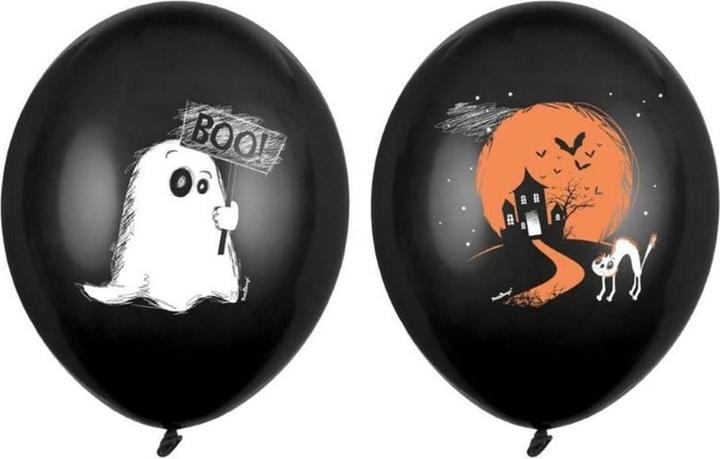 Produktbild Partydeco Ballons Gespenst 30 cm, 50 Stk. Schwarz (50x)