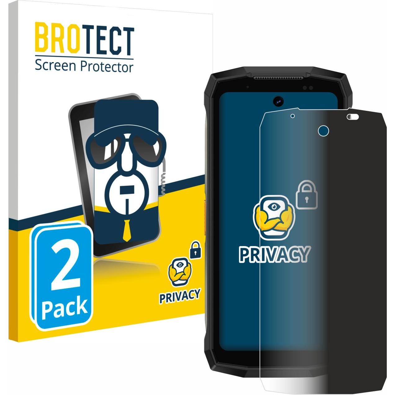 BROTECT Sichtschutzfolie Anti-Spy Privacy Folie Blaulicht-Schutz (2 Stück, Ulefone Armor Mini), Smartphone Schutzfolie, ...