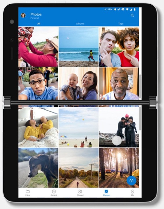 Produktbild Microsoft Surface Duo (128 GB, Glacier, 8.10", Dual SIM, 11 Mpx, 4G)