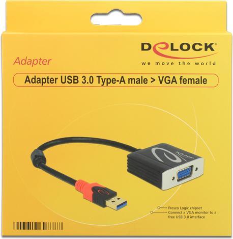 Produktbild Delock USB3.0 Grafikkarte: VGA (VGA, 16 cm)