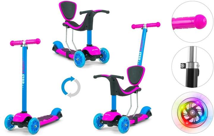 Actual product image Mally Scooter Milly (2621), pink / blue