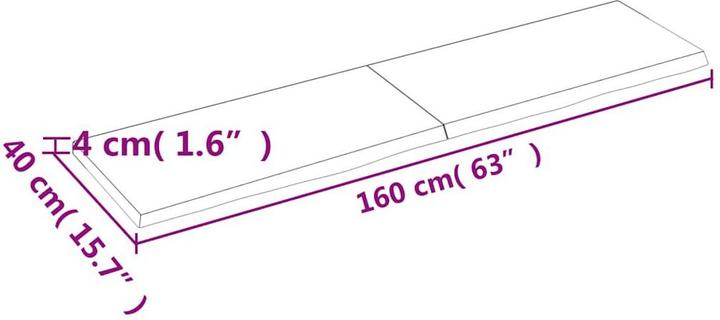 Produktbild vidaXL Saba (160 x 40 x 4 cm)