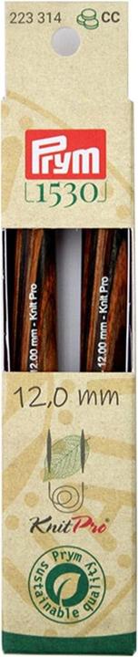 Actual product image Prym Knitting Needle Points Natural 12.00 mm x 12.8 cm