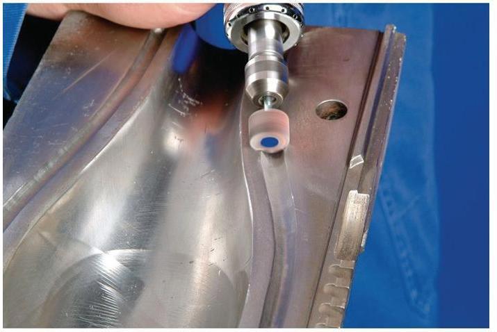 Actual product image Pferd Fan grinder D.40xH10mm grit 80 aluminium shank-D. 6 mm (80)