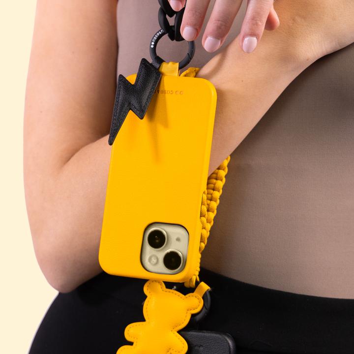 Produktbild Case & Me case&me Amelie Eco Leather case für iPhone 13 / iPhone 14 yellow (Apple iPhone 13)