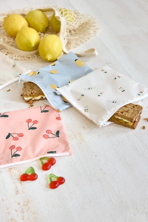 Produktbild Lässig Nahrungsbehälter & Portionierer Frühstücksbeutel 2er Pack Snack Bag - Happy