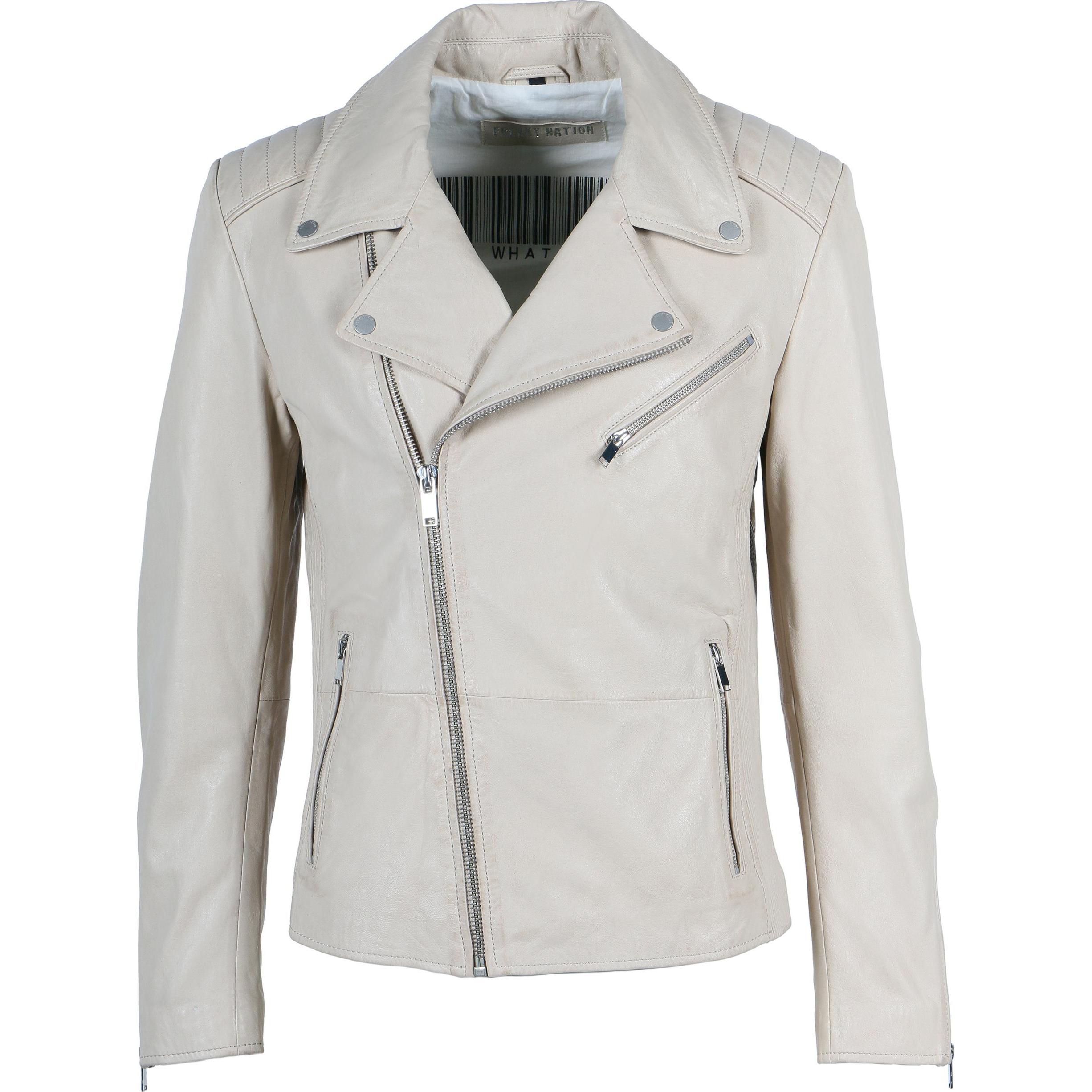Freaky Nation, Herren, Jacke, lederjacke cool levi (XXL), Braun, XXL