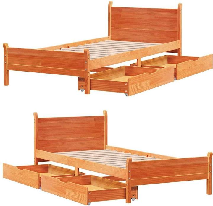 Image du produit vidaXL Lit sans matelas (75 x 190 cm)