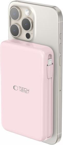 Actual product image Tech-Protect Powerbank PB31 LifeMag MagSafe 10000 mAh - rosa (10000 mAh, 15 W)