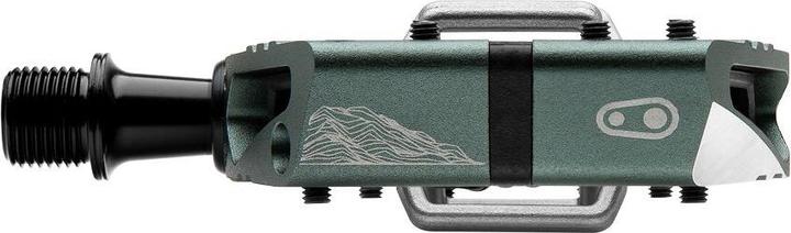Actual product image Crankbrothers Mallet Enduro LS clipless pedal, long axle, Topo Limited Edition, slate blue/black