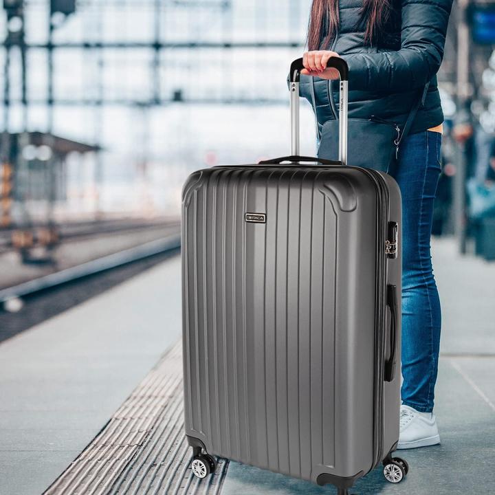 Produktbild Itaca Grosser Reisekoffer mit Trolley, ABS-Hardschale, Kombinationsschloss und vier Rädern