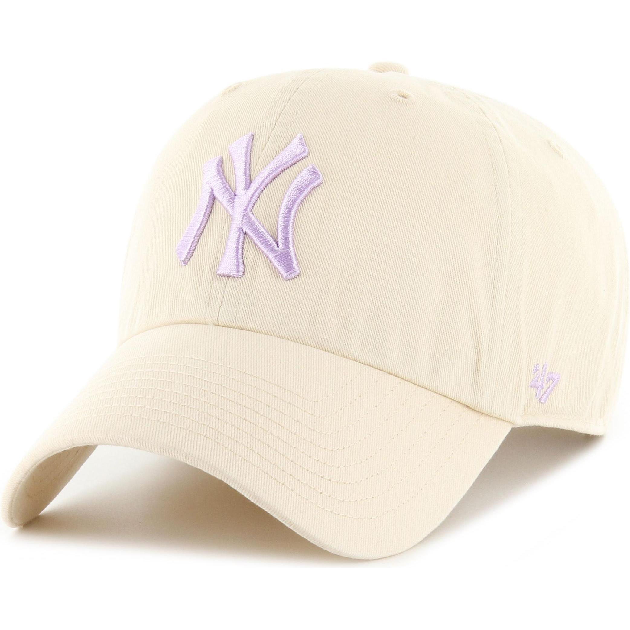 47 Brand, Herren, Cap, Strapback Cap - CLEAN UP New York Yankees natural, Beige