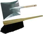 Image du produit Novaliv Kehrgarnitur mit Handfeger Langer Stiel I 60 cm I Rosshaar I Kehrschaufel Set Kehrset Handkehrset (1 pcs)
