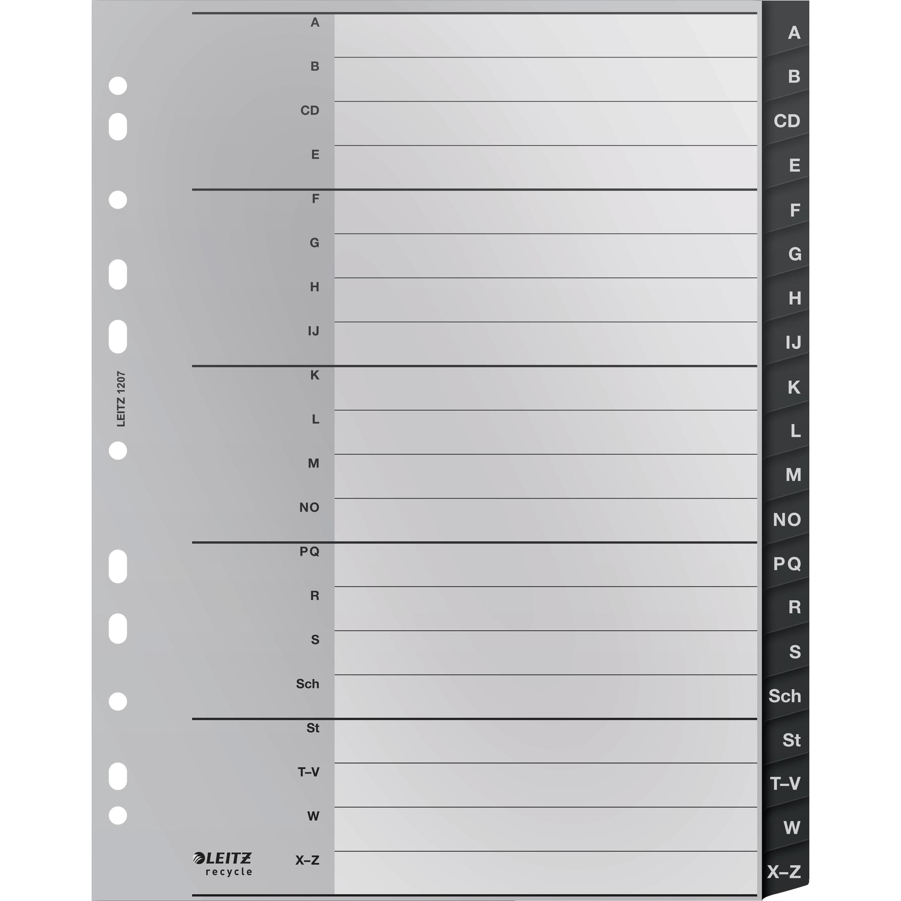 Leitz, Ordner Zubehör, Register Recycle