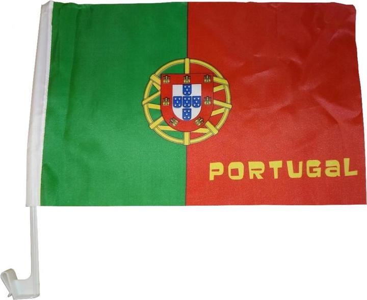 trends4cents Autovlag Portugal 30 x 40 cm Autovlag Raamvlag Waaiervlag