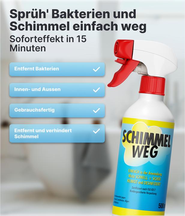 Actual product image Plid Anti-mould spray 1.5L for approx. 3m² / mould remover mould spray chlorine-free