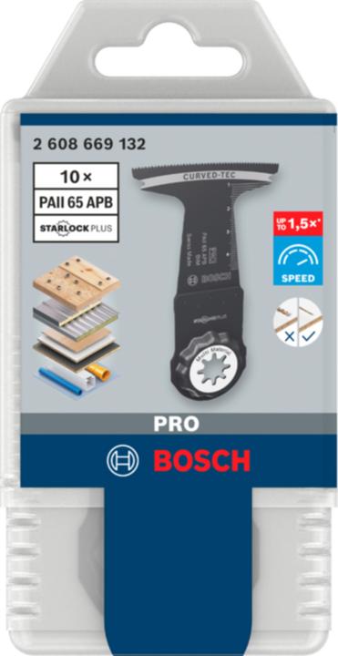 Produktbild Bosch Professional Zubehör PRO PAII 65 APB Blatt für Multifunktionswerkzeuge, 65 x 55 mm