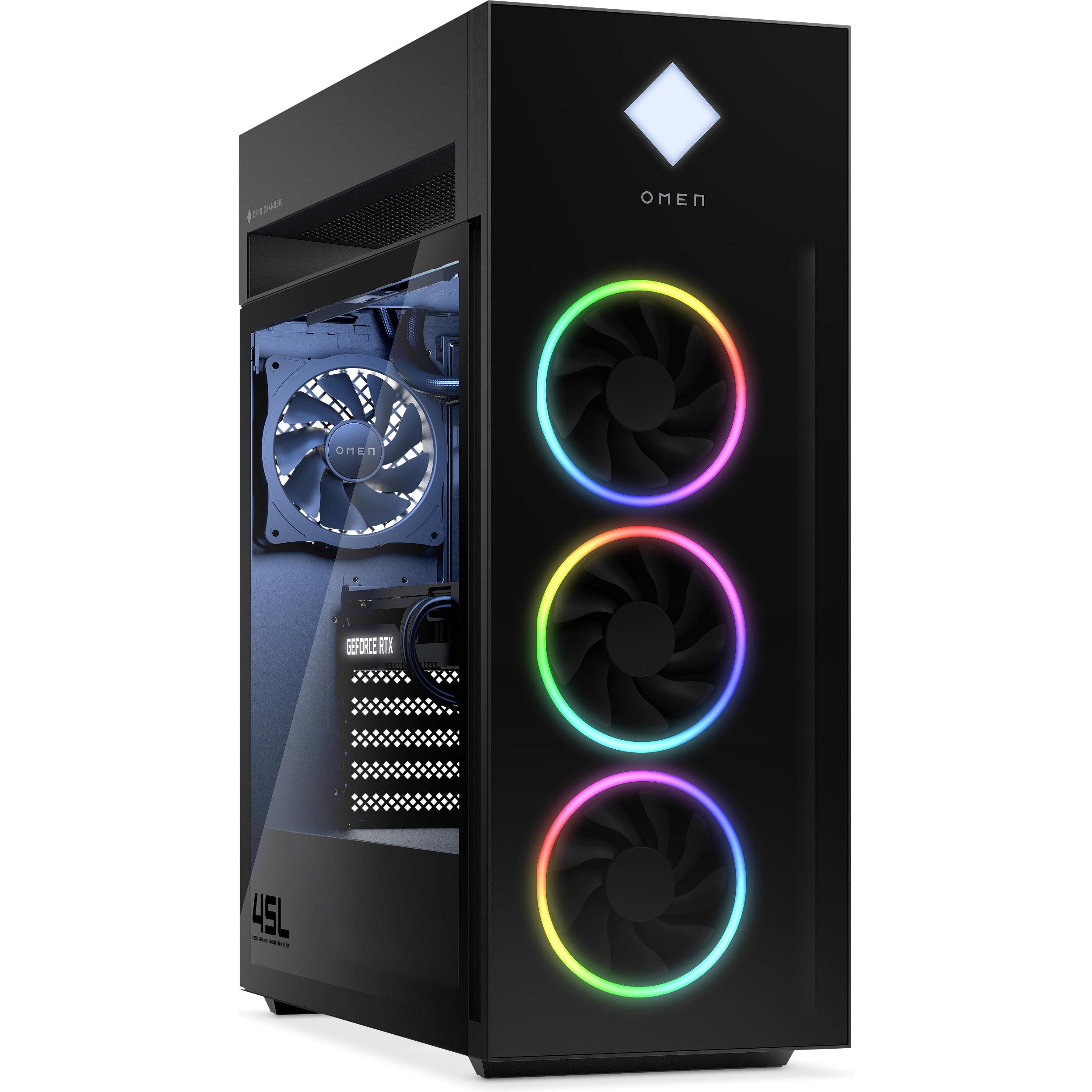 HP GT22-2012no (Intel Core i7-14700K, 32 GB, 2000 GB, GeForce RTX 4080 SUPER), PC, Schwarz