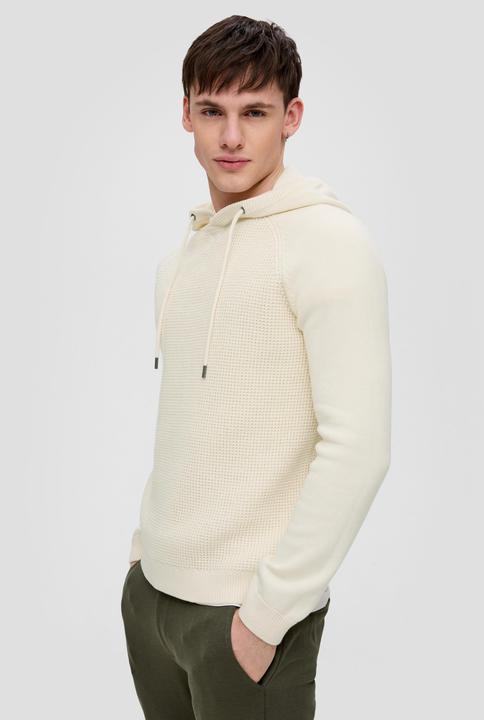 Produktbild s.Oliver Strickpullover Strickpullover mit Kapuze (XL)