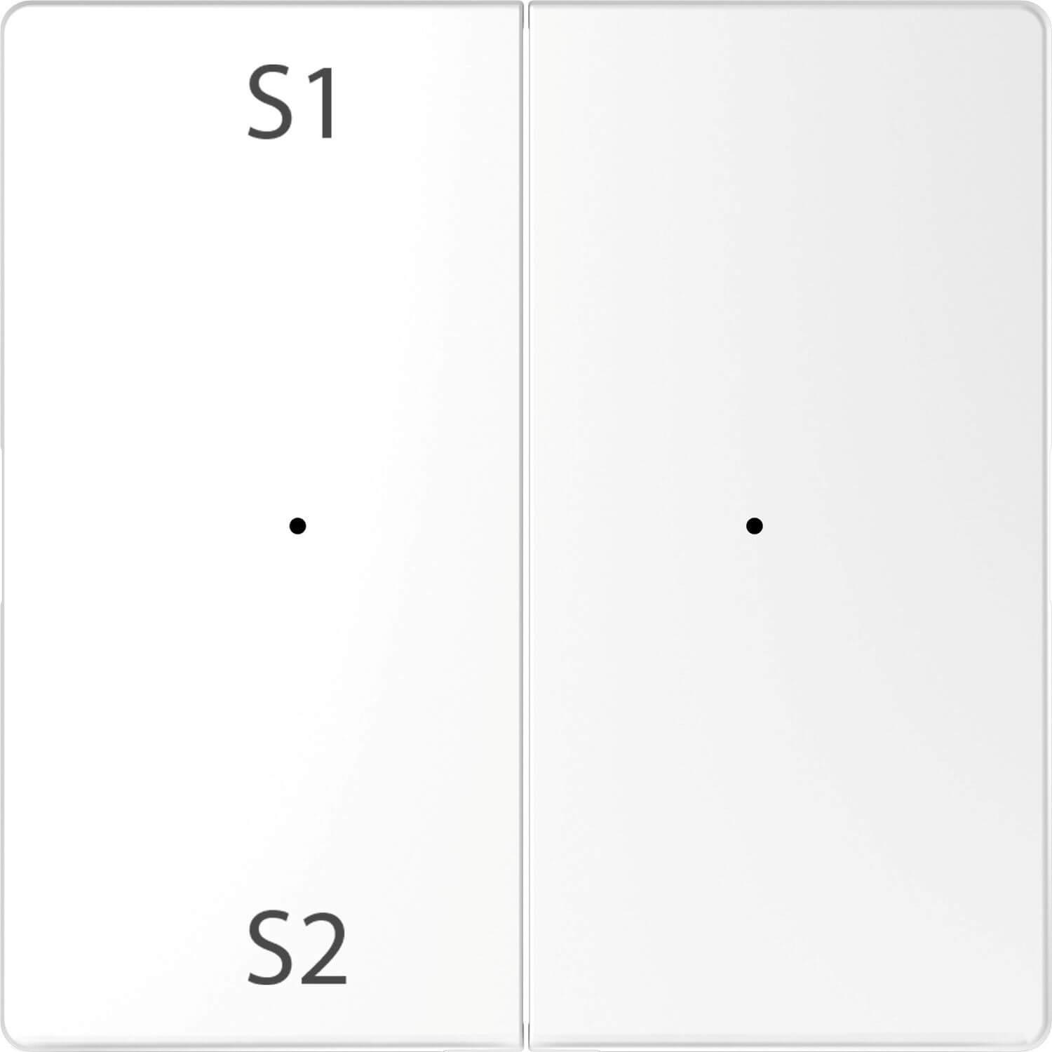 Thumbnail - Merten, Zubehör Schalterprogramm, Wippen für Taster-Modul 2fach (Szene1/2, MEG5226-6035