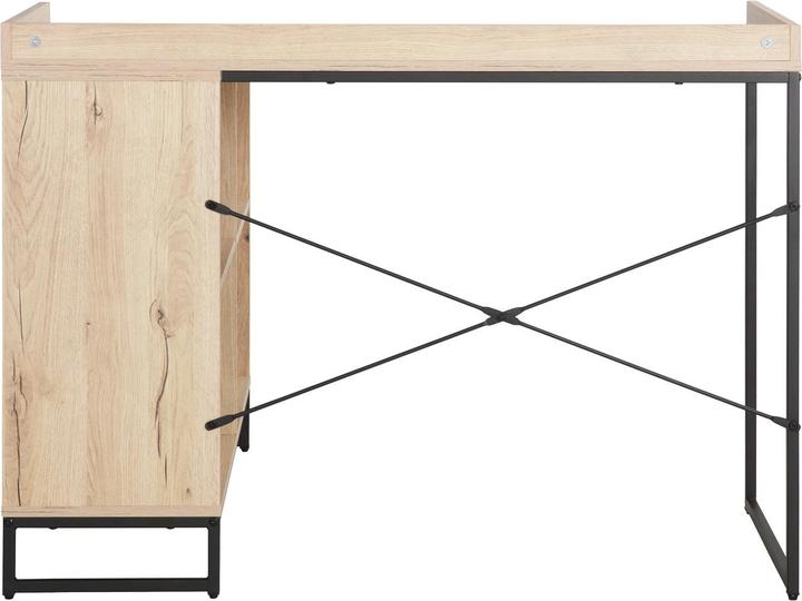 Produktbild HTI-Living Eckschreibtisch mit Regal Cedrik Artisaneiche-Schwarz (110 x 88 x 81 cm)