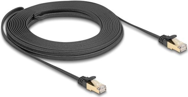 Actual product image Delock RJ45 flat ribbon network cable with braided sheath Cat.6 (U/FTP, CAT6a, 10 m)