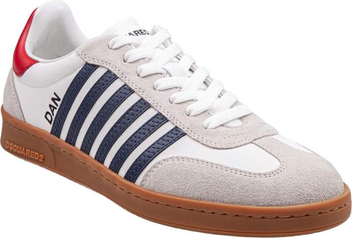 Produktbild Dsquared2 white/blue leather boxer sneakers (45)