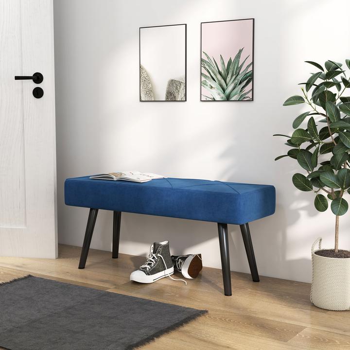Immagine prodotto Homcom Sitzbank Polyester, Stahl Blau