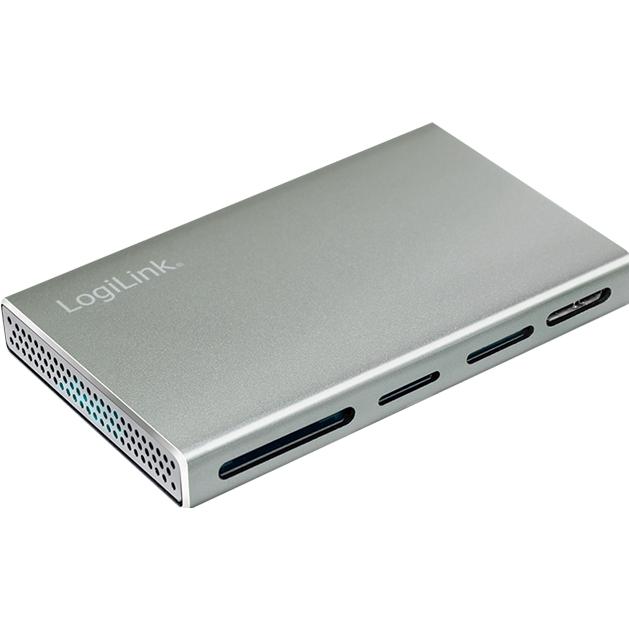 Thumbnail - LogiLink Prüfen (USB-C 3.2 Gen 1), Speicherkartenlesegerät, Silber