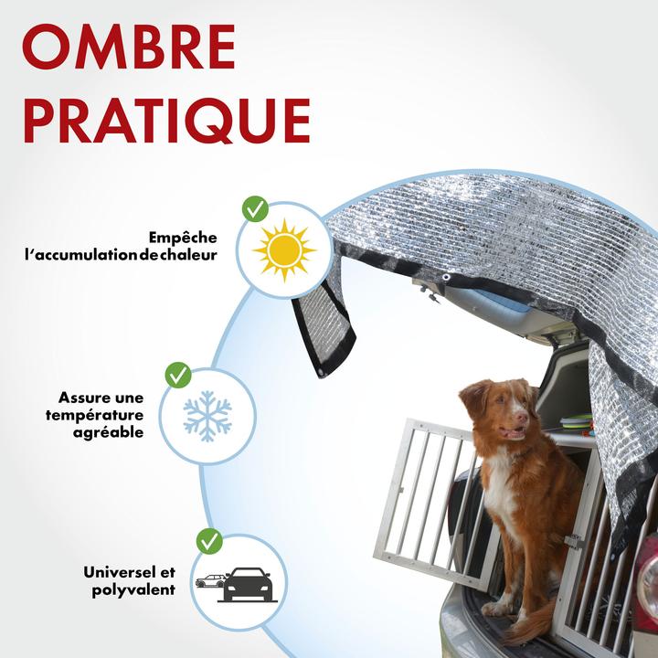Immagine prodotto Walser Rete di protezione solare Stay Cool, paralume per auto con protezione UV argento 4x6m
