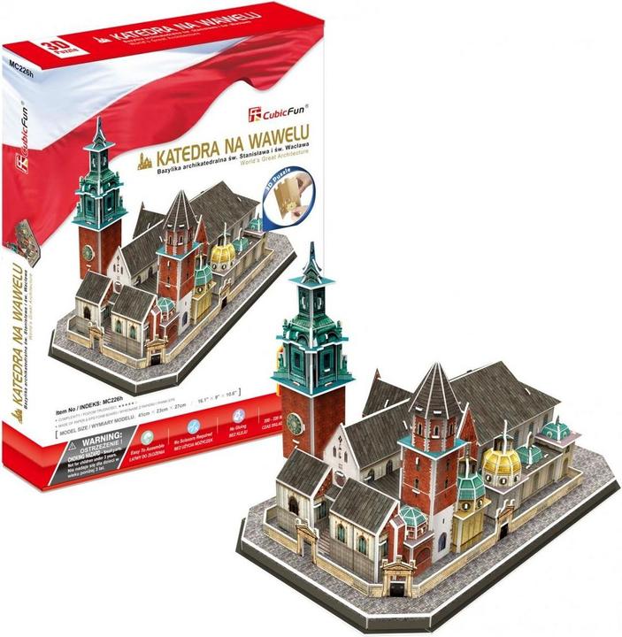 Cubicfun PUZZLE 3D Cathédrale de Wawel 101 ELEMENTS (101 pièces)