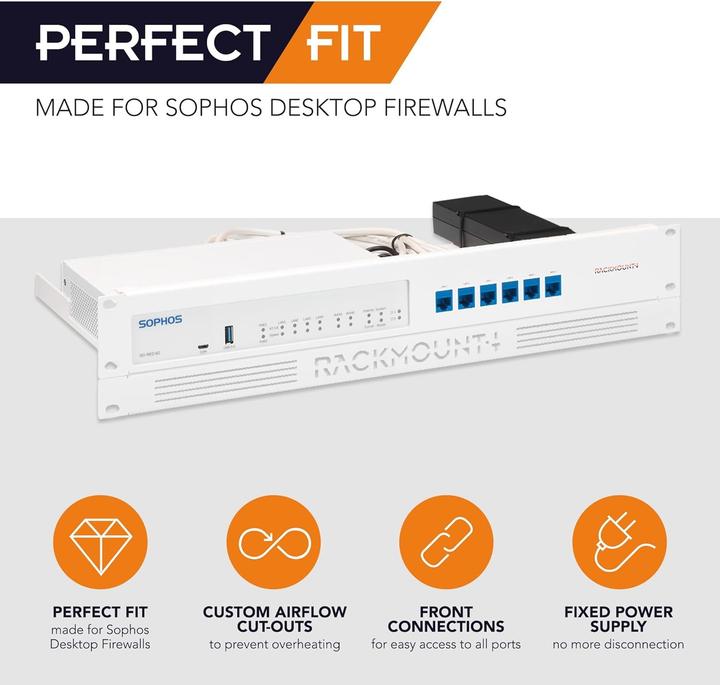 Produktbild Rackmount.IT 1.3/2U 6 x RJ-45, f/ Sophos RED 20, RED 60