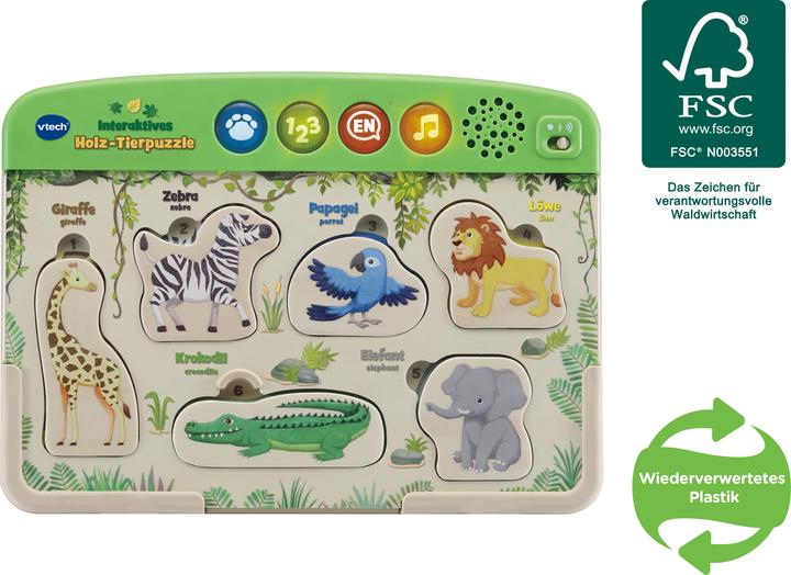 Immagine prodotto VTech Puzzle interattivo di animali (6 pezzi)