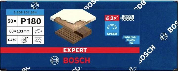Actual product image Bosch Professional Zubehör Accessories 2608901664 Sanding paper for orbital sander 180 grain ( (Grain size 180)
