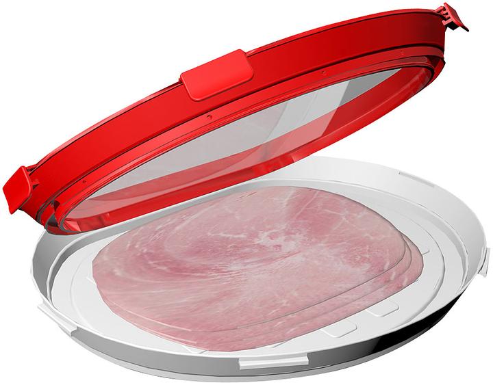 Image du produit Rosenstein & Söhne Lot de 4 boîtes fraîcheur pour charcuterie et fromage, ovale