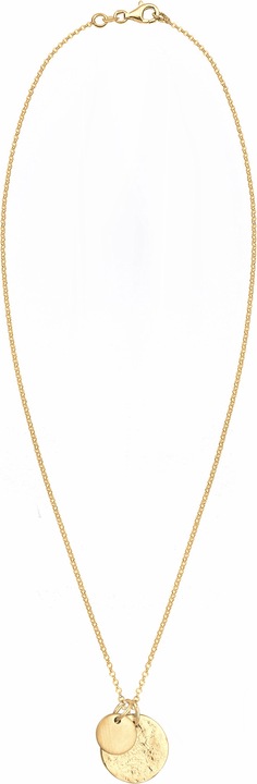 Produktbild Elli mit Plättchen-Anhänger im Organic-Look (Sterling Silber, 45 cm)