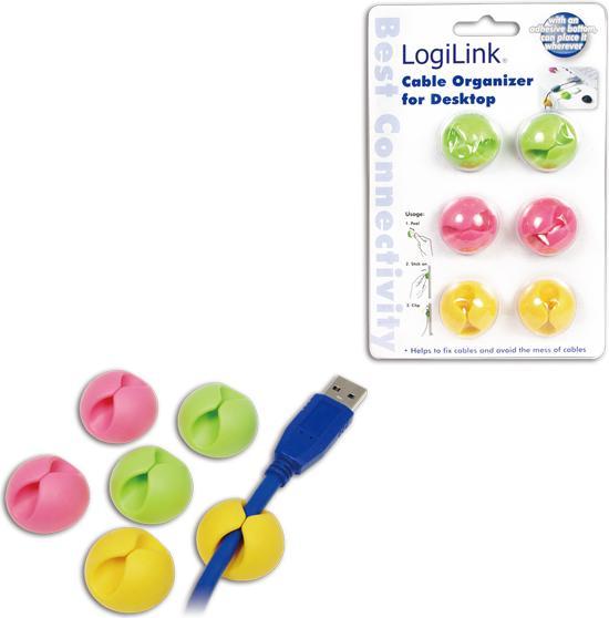 Productafbeelding LogiLink Kabelhouder, veelkleurig