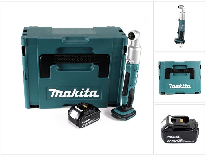 Actual product image Makita DTL 061 G1J Battery angle impact wrench 18V 1/4" 60Nm + 1x battery 6,0Ah + Makpac - without charger (Rechargeable battery operated)