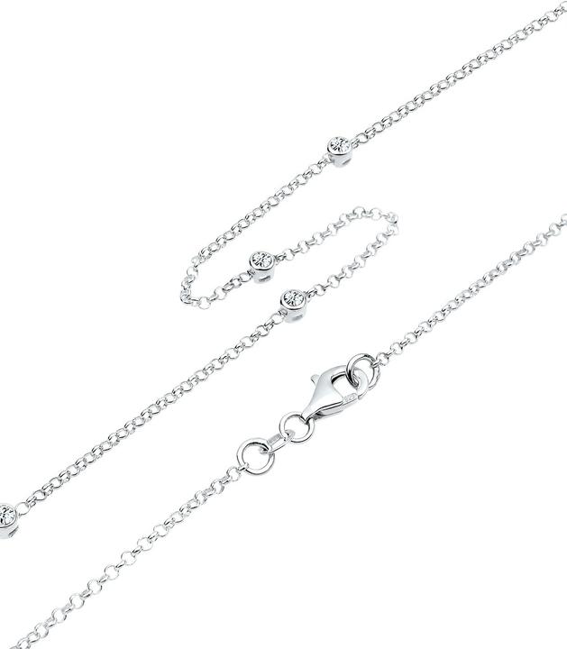 Produktbild Elli Basic-Kette mit Kristallen (Sterling Silber, 45 cm)