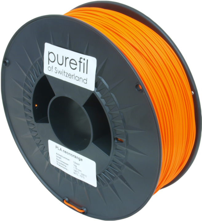 Actual product image Purefil Parliament (PLA, 1.75 mm, 1000 g, Orange)