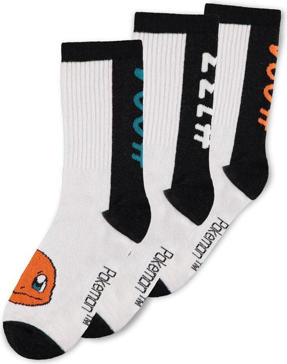 Actual product image Difuzed POKEMON - Trio - Pack de 3 Paires de Chaussettes Sport (T35-38) (pack of 3, 35, 38)