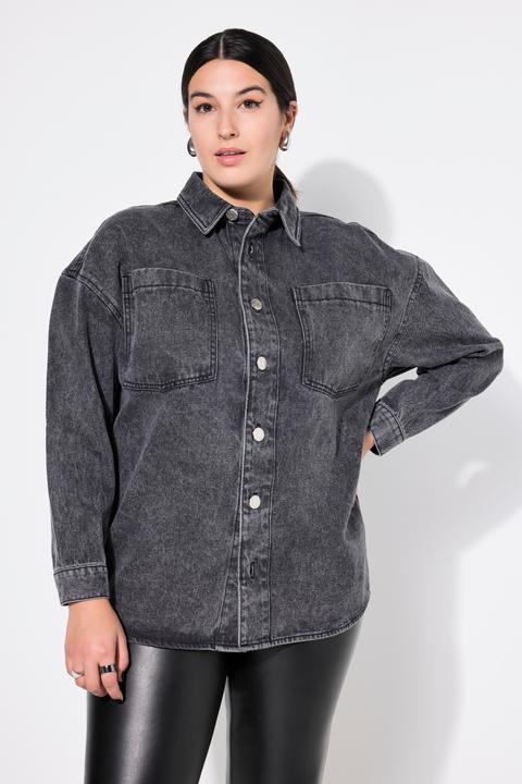 Produktbild Studio Untold Jeanshemd, oversized, Hemdkragen, Langarm (50, 52)