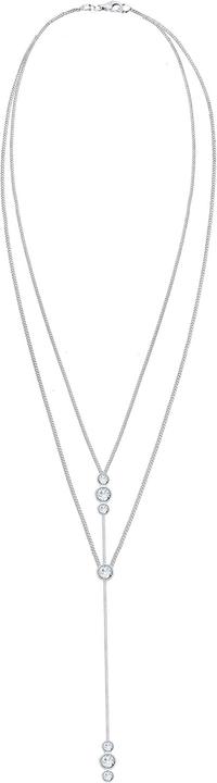 Image du produit Elli Y-Kette mit Kristallen (Argent Sterling, 45 cm)