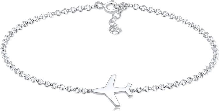 Immagine prodotto Elli Erbskette mit Flugzeug-Anhänger (16 cm, Argento)