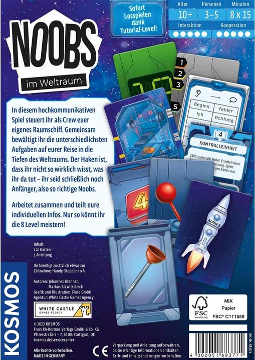 Actual product image Kosmos Noobs in Space (German)