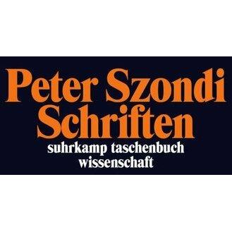 Thumbnail - Schriften, Fachbücher von Peter Szondi