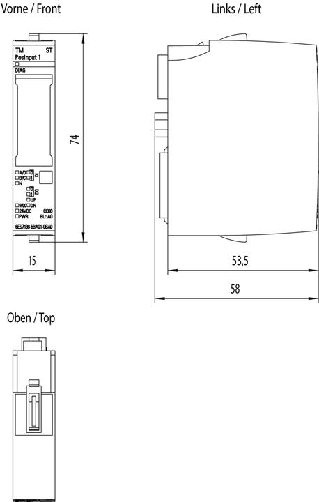Actual product image Siemens 6ES71386BA010BA0 6ES7138-6BA01-0BA0 PLC accessories