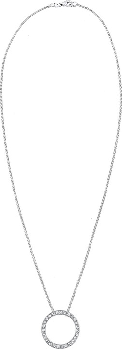 Produktbild Elli mit Kreis-Anhänger verziert mit Kristallen (Sterling Silber, 45 cm)